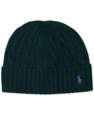 Polo Ralph Lauren Classic Cable Beanie In Moss Agate