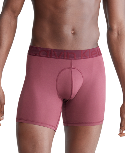 Calvin Klein Future Shift Stretch Holiday Boxer Briefs In Tawny Port