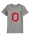 Nike Preschool Boys And Girls  Charcoal Ohio State Buckeyes Logo T-shirt In Charcoal