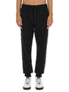 Versace Jeans Couture Sweatpants With Side Stripes In Black