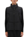 Jg1 Casual Black Jacket With High Collar In Black
