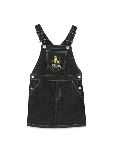 Kenzo Dungaree Dress In Black