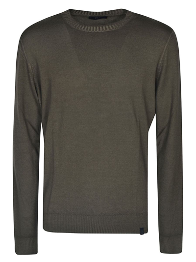 Fay Long Sleeve Sweater In Grey