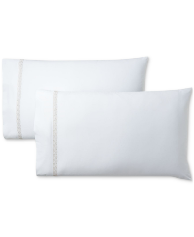 RALPH LAUREN SPENCER CABLE EMBROIDERY PILLOWCASE SET, KING