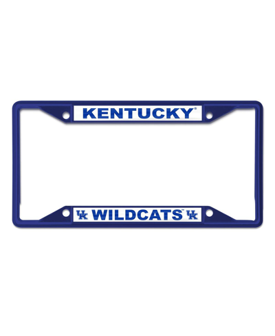Wincraft Kentucky Wildcats Chrome Color License Plate Frame In Blue