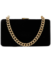 Ralph Lauren Faille Mini Franki Clutch In Black