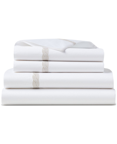 Lauren Ralph Lauren Spencer Cable Embroidery 4-pc. Sheet Set, Queen In Flax