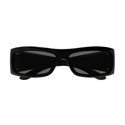 Gucci Eyewear Rectangular Frame Sunglasses In Nero