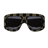 Gucci Eyewear Shield Frame Sunglasses In Nero