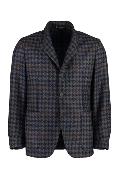 CANALI WOOL-CASHMERE BLEND TWO-BUTTON BLAZER