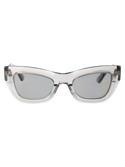 Bottega Veneta Women's Acetate Grey Sunglasses In 003 Grey Grey Grey