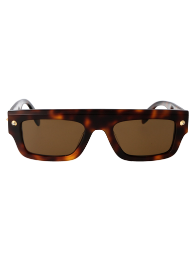 Alexander Mcqueen Am0427s Sunglasses In Brown