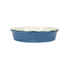 Vietri Italian Bakers Pie Dish In Blue