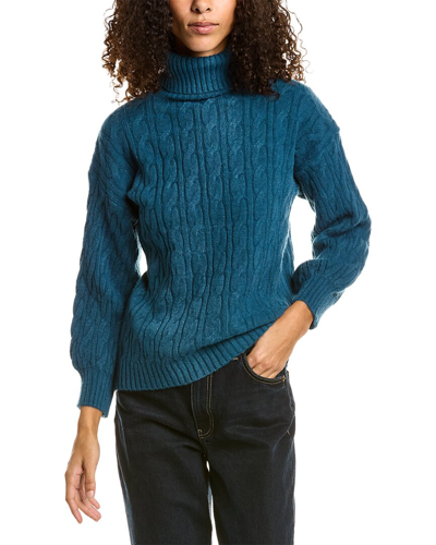 70/21 Cable Knit Sweater In Blue