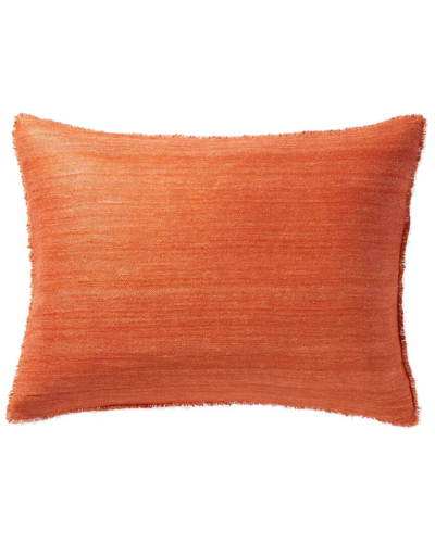 SERENA & LILY WILTSHIRE RAW SILK PILLOW