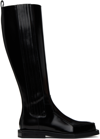 Coperni Black 3d Vector High Chelsea Boots In Black