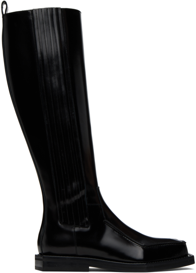 Coperni Black 3d Vector High Chelsea Boots