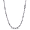 Mimi & Max 1ct Tdw Diamond Braided Necklace In Sterling Silver - 17 In In White