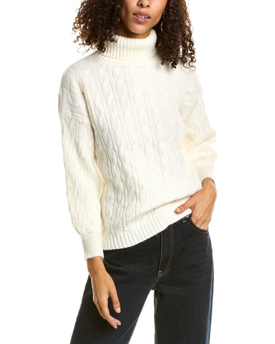 70/21 Cable Knit Sweater In White