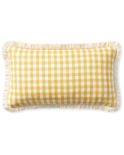 Serena & Lily Petite Linen Gingham Pillow