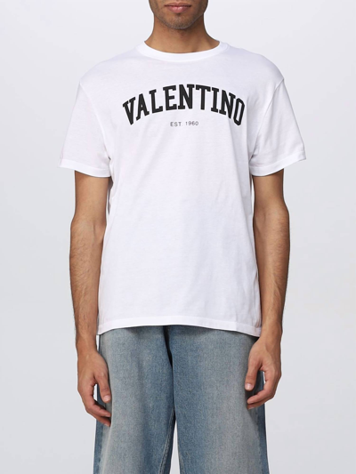 Valentino Logo印花t恤 In White