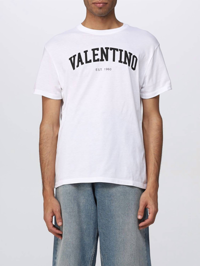 Valentino Cotton Crew-neck T-shirt In White