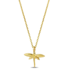 Mimi & Max Dragonfly Pendant With Chain In 14k Yellow Gold - 17 In In Yellow