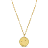 Mimi & Max Smiley Face Pendant With Chain In 14k Yellow Gold - 17 In In Yellow