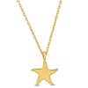 Mimi & Max Star Pendant With Chain In 14k Yellow Gold - 17 In In Yellow