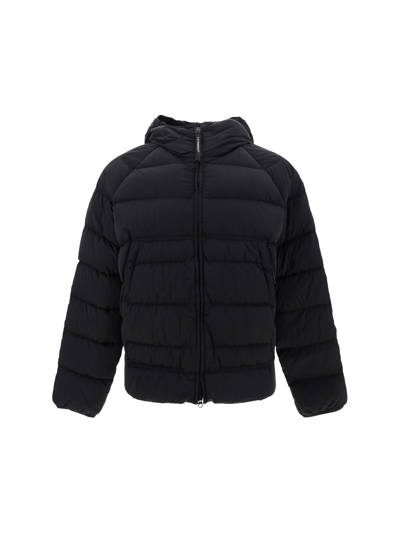 C.p. Company Down Jacket In Black