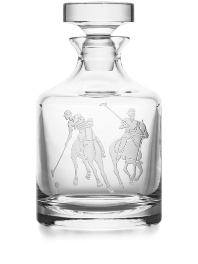 Ralph Lauren Clear Garrett Crystal Decanter In Neutrals