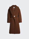 CASABLANCA RECYCLED POLYESTER SHEARLING ROBE