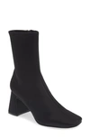 Jeffrey Campbell Geist Square Toe Boot In Black Neoprene