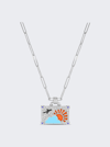 Nevernot White Diamond Weekend Trip Necklace In 14k White Gold