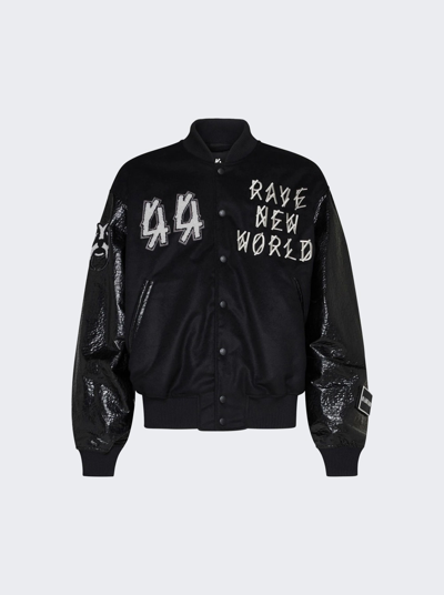 44 Label Group Grad Jacket In Black