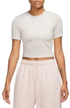 Nike Women's  Sportswear Essential Slim Cropped T-shirt In Brown
