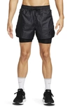 Nike Run Division Dri-fit 7-inch Brief-lined Running Shorts In Black