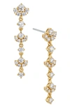 NADRI CUBIC ZIRCONIA LINEAR DROP EARRINGS