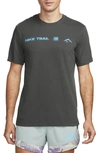 Nike Trail Dri-fit Graphic T-shirt In Grey