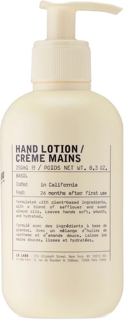 Le Labo Basil Hand Lotion, 250 ml In Na