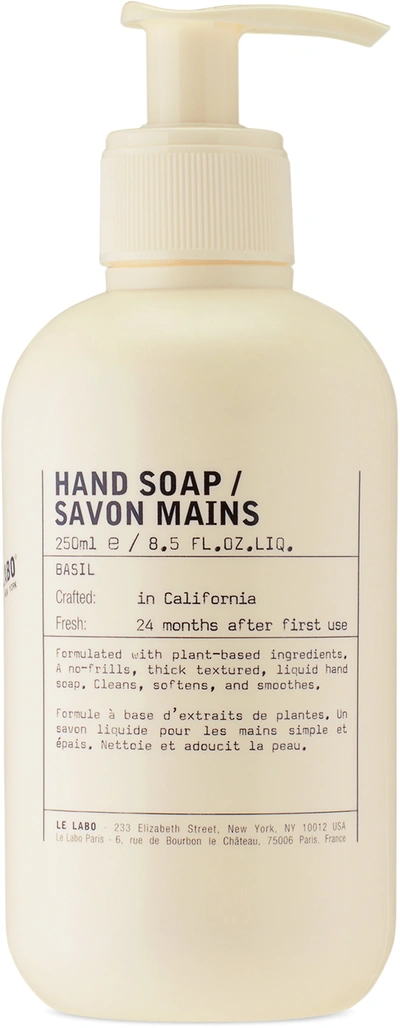 Le Labo Basil Hand Soap, 250 ml In Colorless