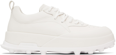 Jil Sander Off-white Orb Trainers In 102 Porcelain