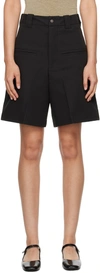 Fax Copy Express Black Casual Shorts In Black