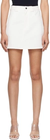 FAX COPY EXPRESS WHITE PEGGED MINISKIRT