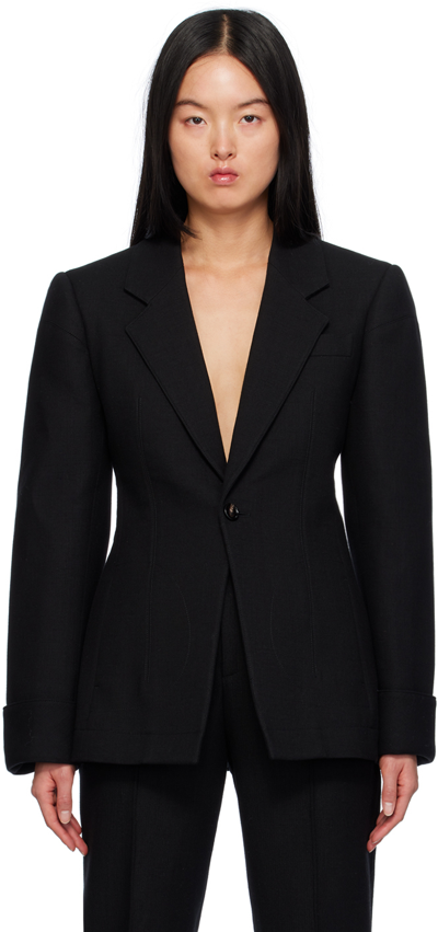 Bottega Veneta Classic Blazer Jacket In Nero