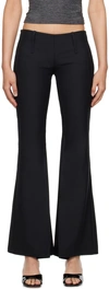 Fax Copy Express Black V-line Trousers In Black