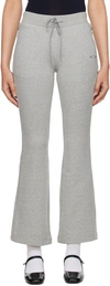 Fax Copy Express Grey Casual Lounge Pants In Grey