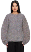 JIL SANDER SILVER SPARKLING SWEATER