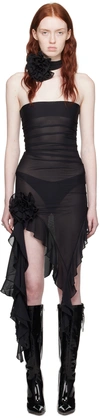 Fancì Black 'the Crime' Midi Dress In Black