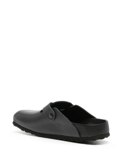 Birkenstock Boston Slippers In Black